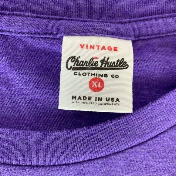 Kansas State Wildcats NCAA Retro Charlie Hustle Short Sleeve Shirt Mens XL - Picture 3 of 5